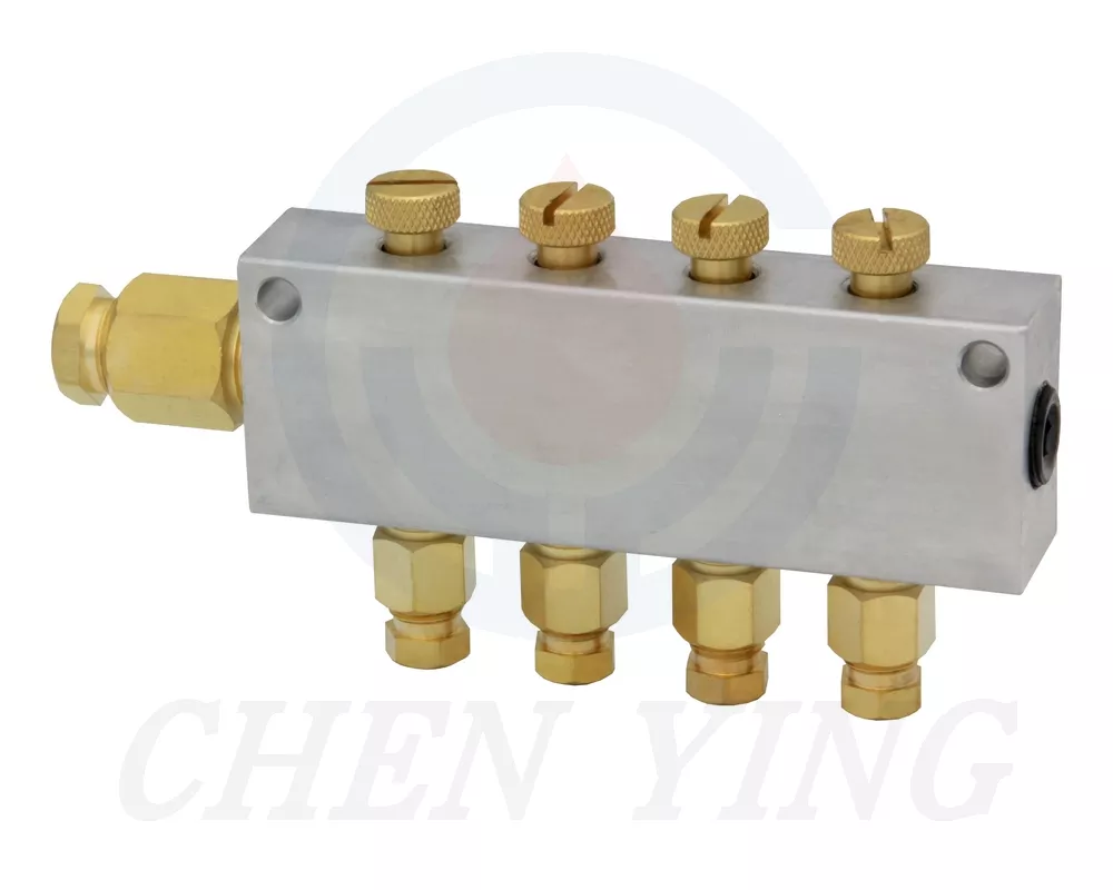 Bộ chia dầu/mỡ điều chỉnh được loại AB