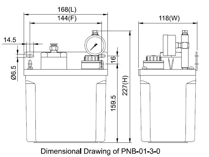 Bơm dầu khí nén loại giảm áp PNB