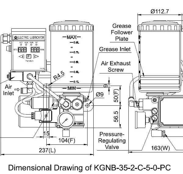 Bơm mỡ loại giảm áp KGNB/KGNBP (điện/khí nén, hẹn giờ)