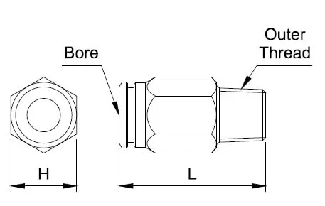 Khớp nối nhanh thẳng (Quick Straight Coupling)